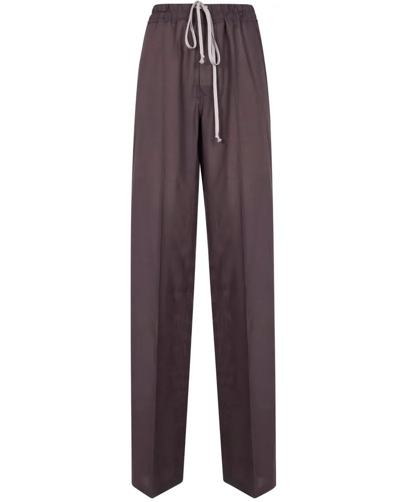 Rick Owens Dietrich Drawstring" Trousers Gray