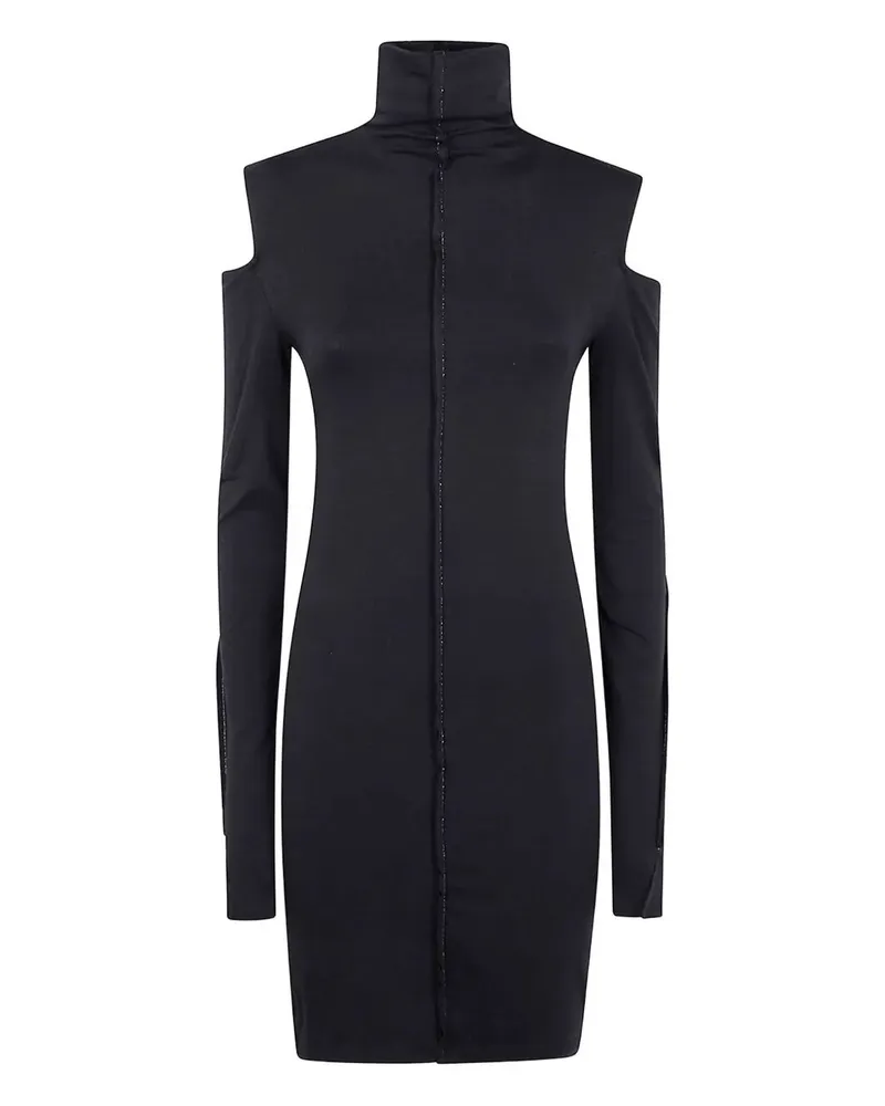 THOM KROM High Neck Mini Dress Black