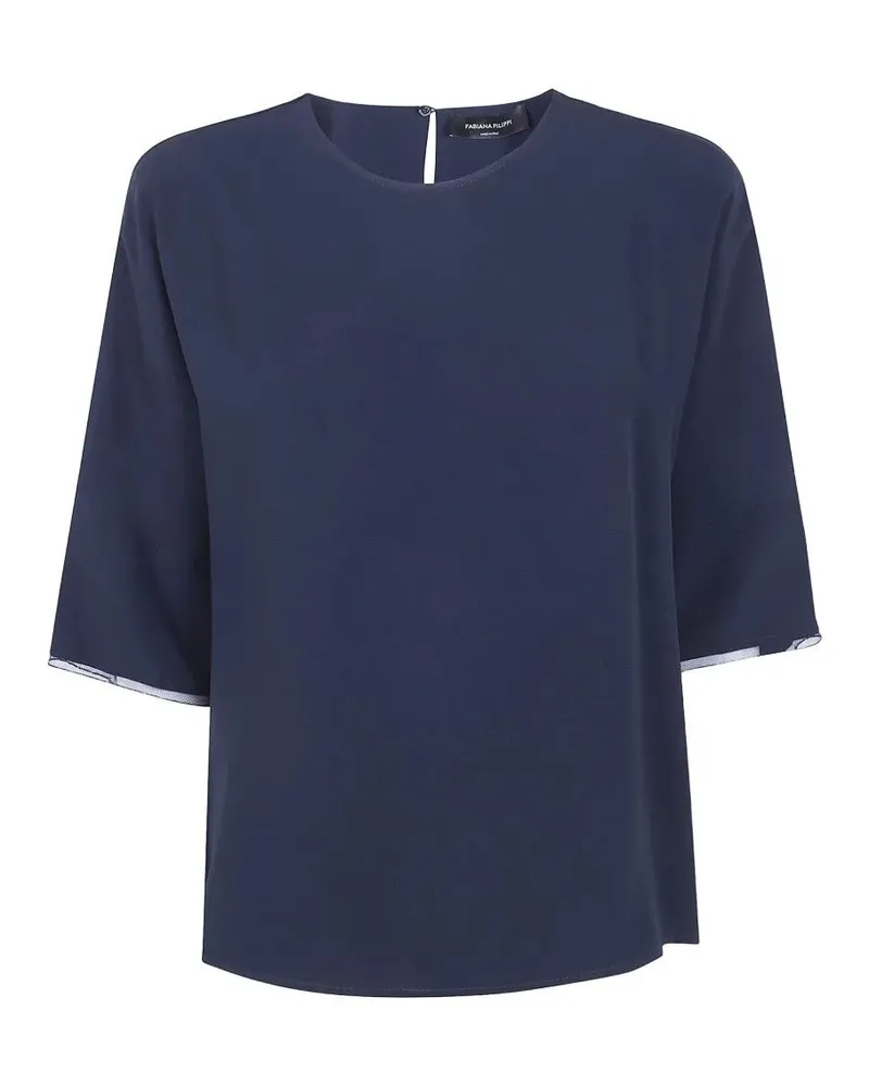 Fabiana Filippi Classic Wide Blouse Blue