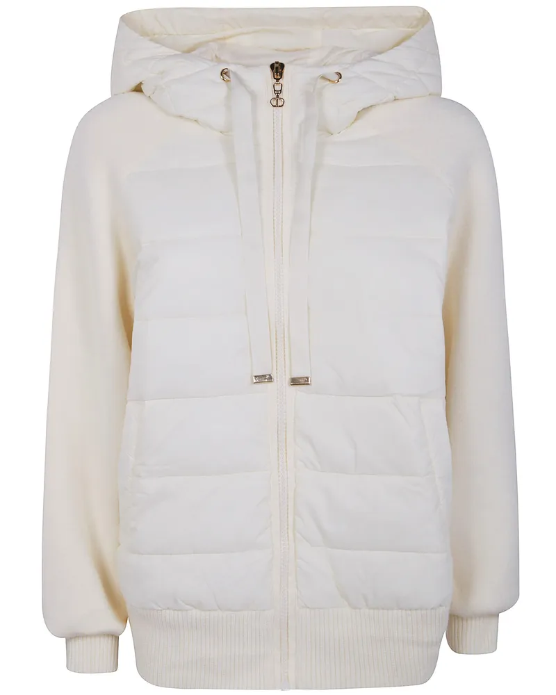 Twin-Set Bomber Padded Jacket White