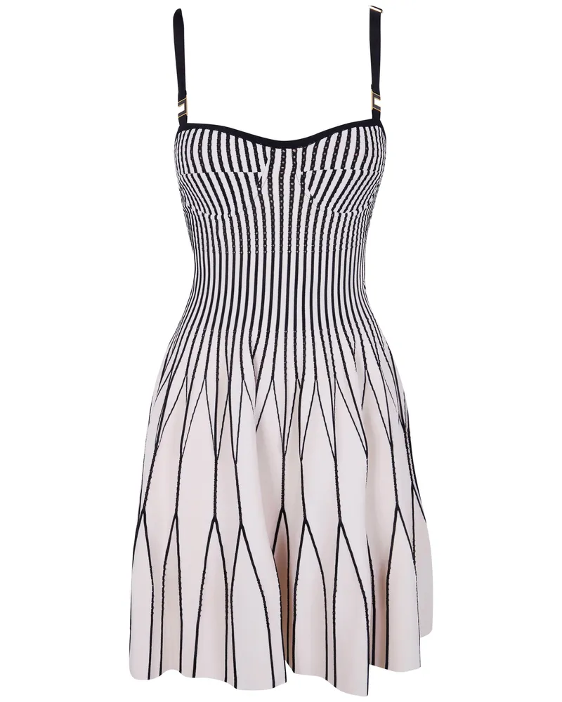 Elisabetta Franchi Knit Midi Dress White