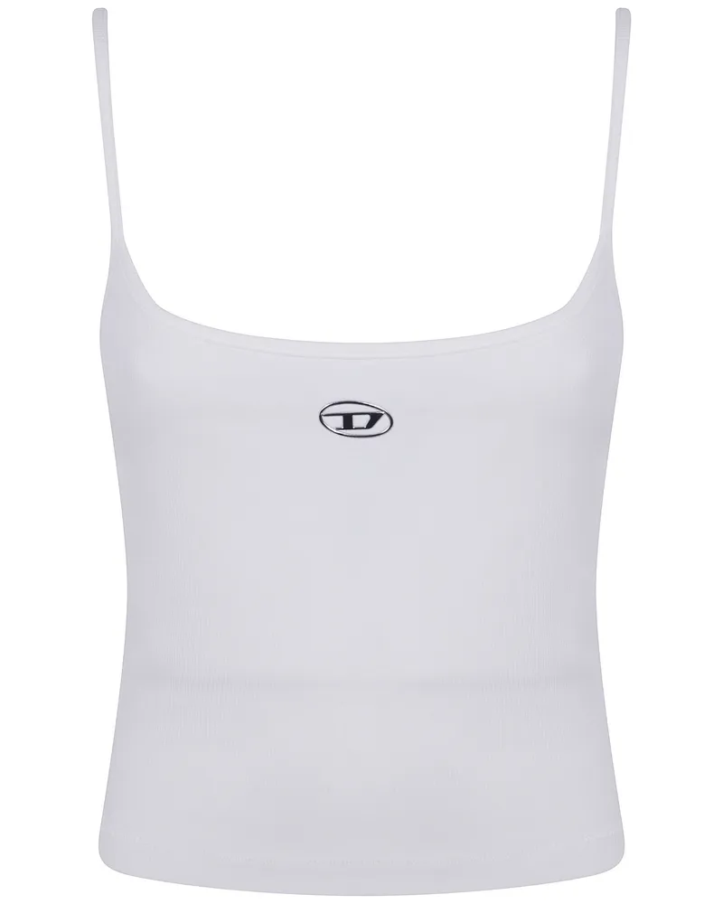 Diesel Top Scollo Tondo "T Hupy White