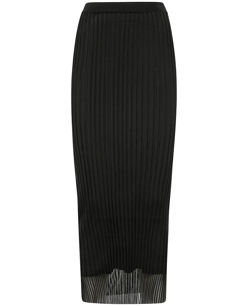 Max Mara Album1234 Double Long Skirt Black
