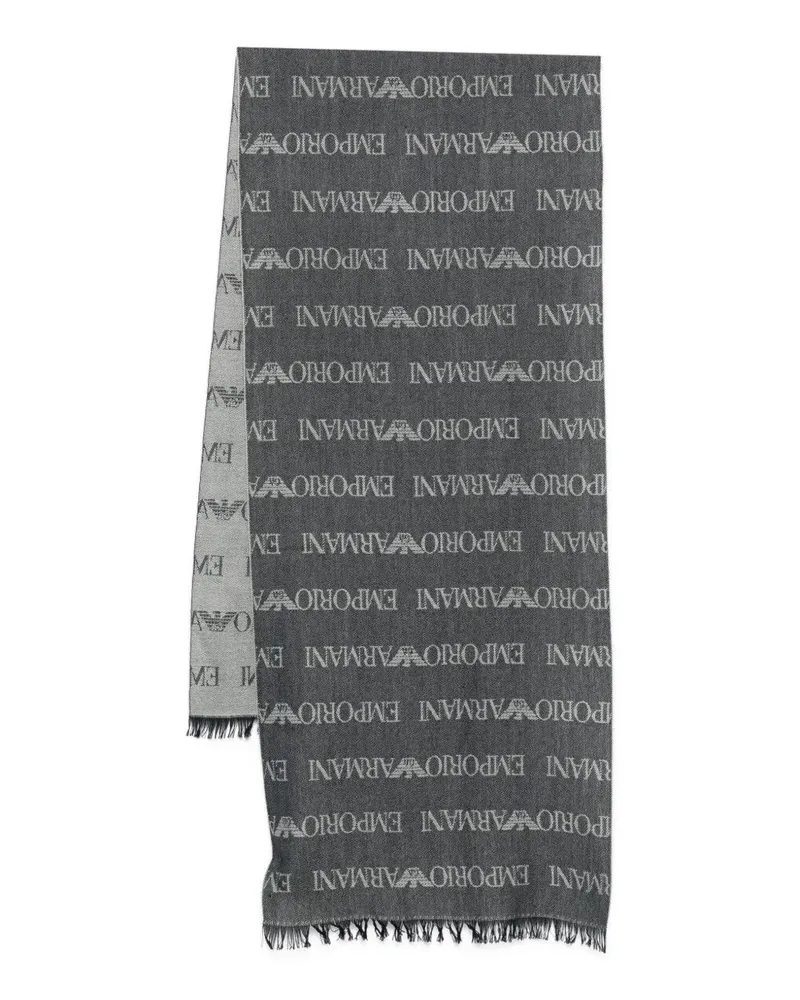Emporio Armani Scarf Classic Wool "Wool Classic Scarf Blue