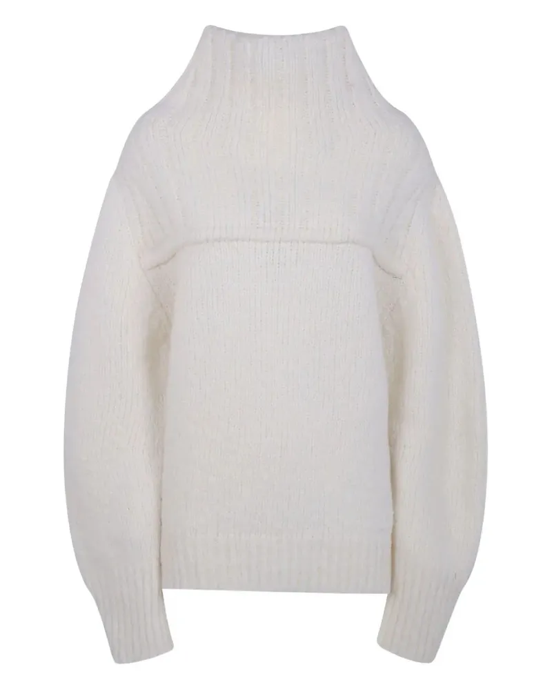 Dries van Noten Major" Turtle Neck Sweater White