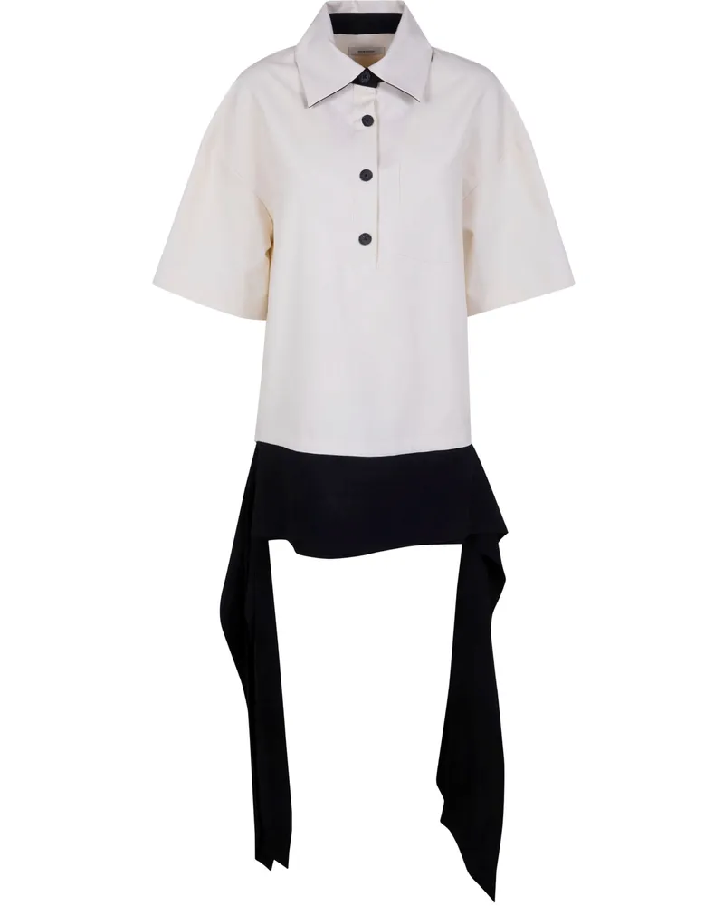 Entire Studios Polo" Top Beige