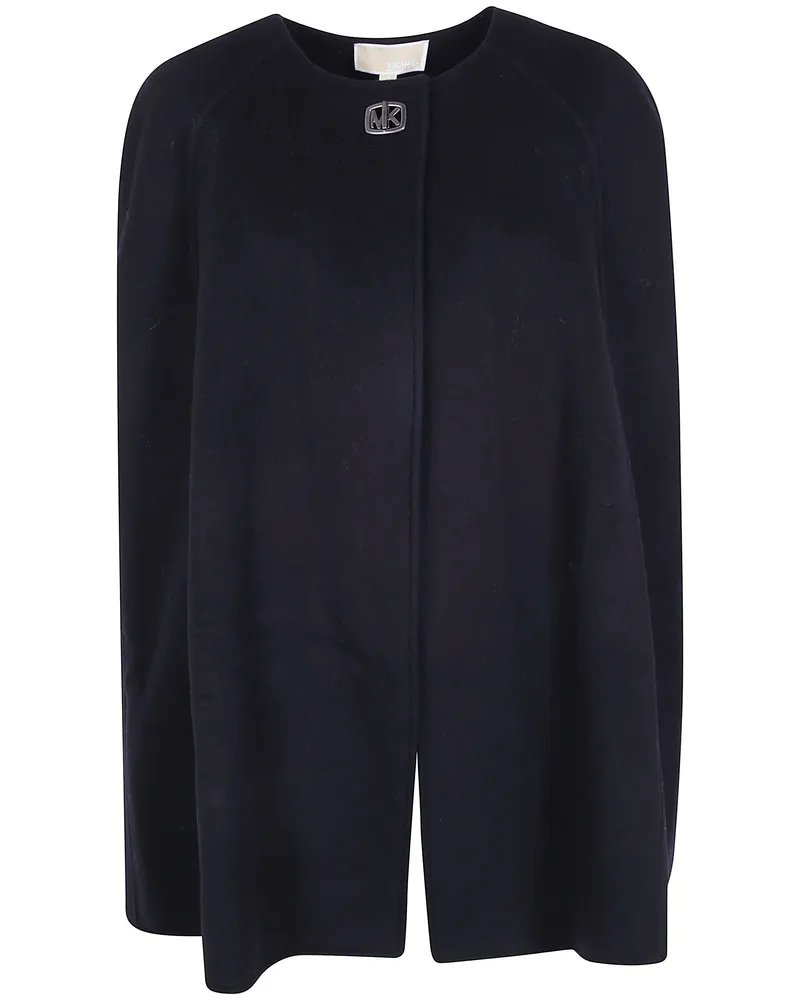 Michael Kors Cape Turn Lock "Turn Lock Wool Cape Black