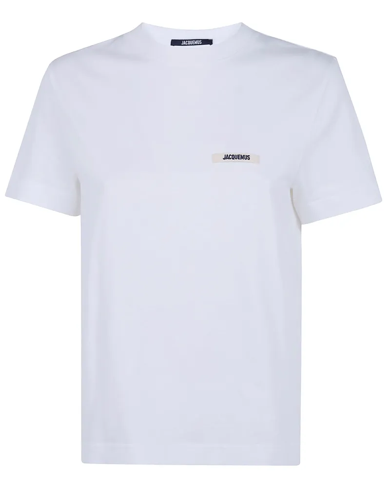 Jacquemus Le Tshirt Gros Grain" Short Sleeves T-Shirt White
