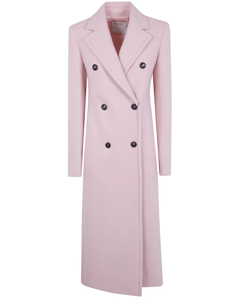 Max Mara Comune" Classic Coat Pink