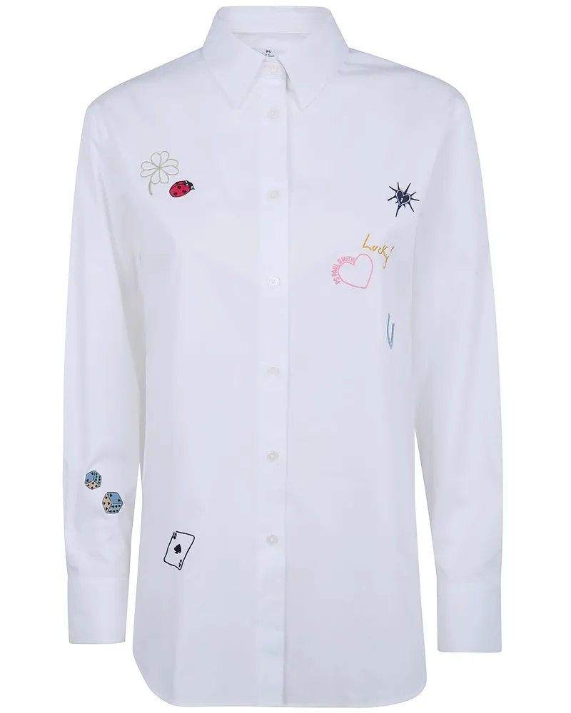 Paul Smith Womens Embroidered Shirt White