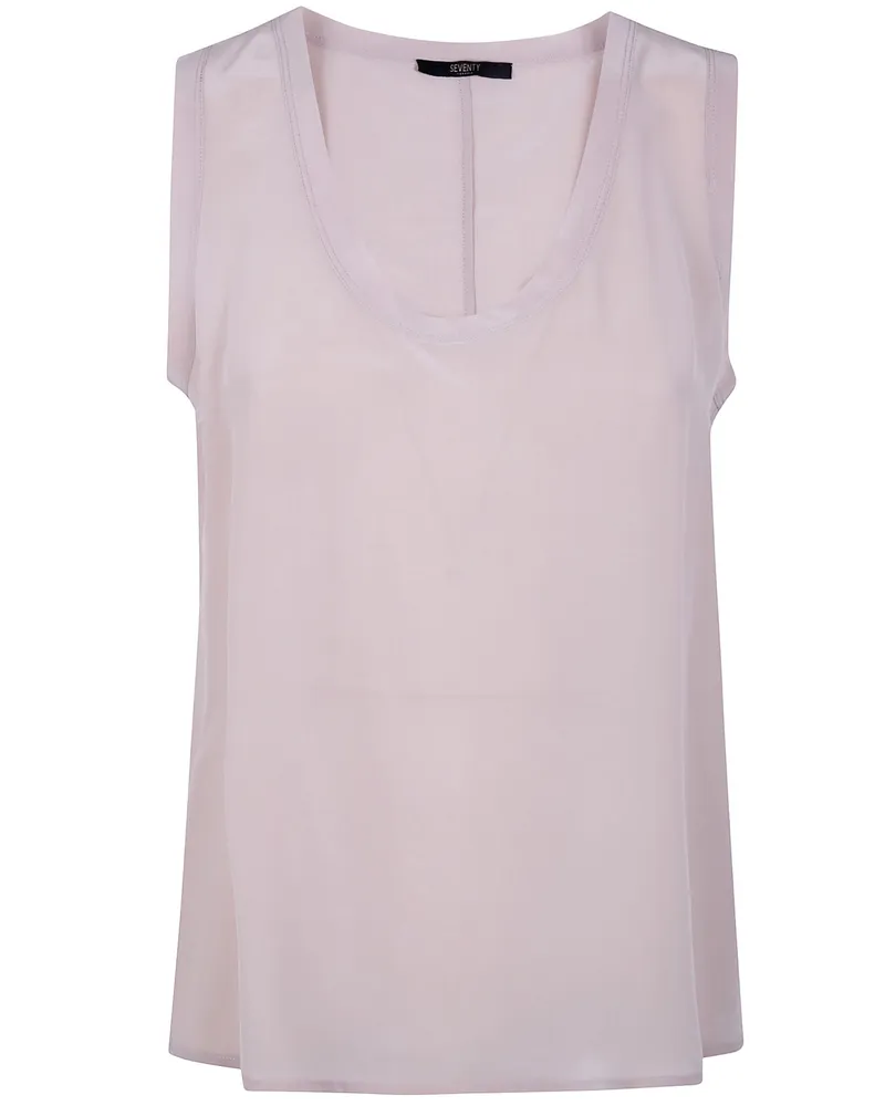 Seventy Mixed Silk Sand Wash Top Pink