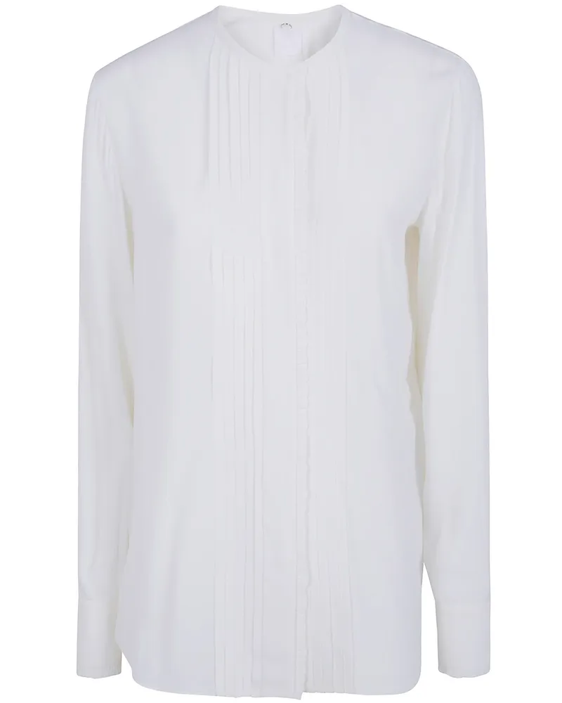 Mantù Shirt White Collar "Ag1015.G11 102 Off White White
