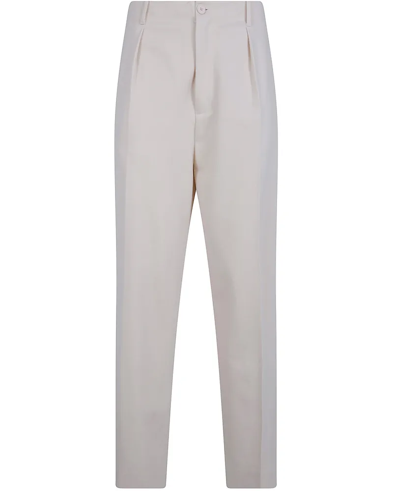 Semicouture Pants Wide Leg "Tera White