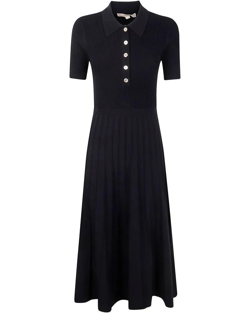 Michael Kors Fit Flare Polo Dress Black