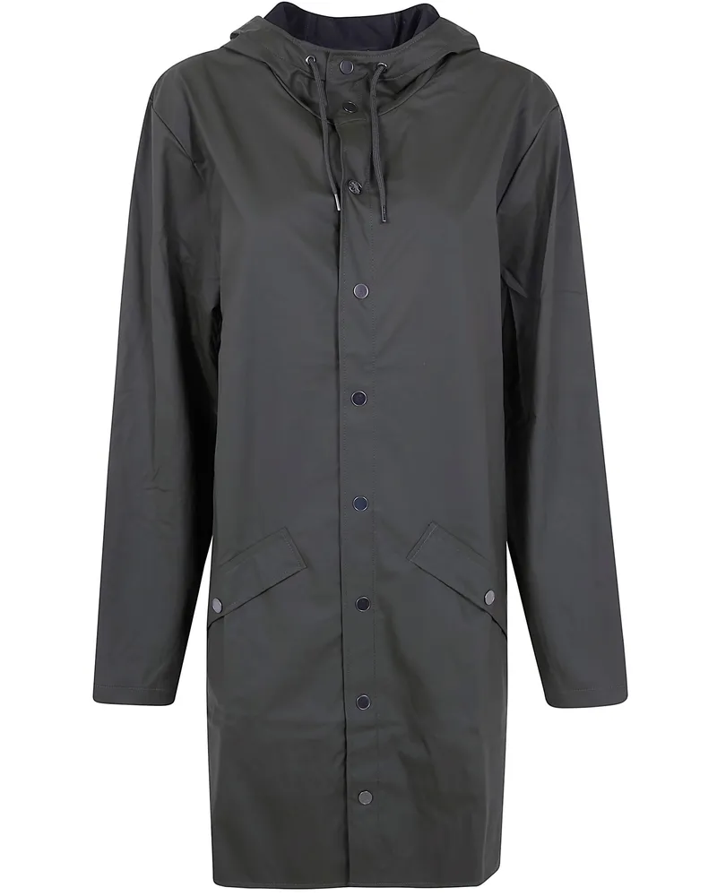RAINS W3" Long Jacket Green