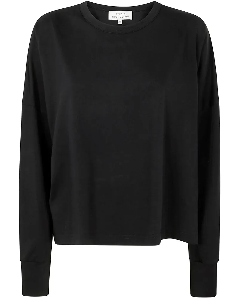Studio Nicholson Womens Long Sleeve T-Shirt Black