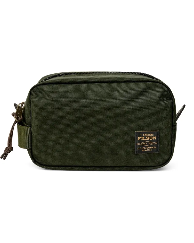 Filson Duffle Bag With Brown Strap "Dryden Green
