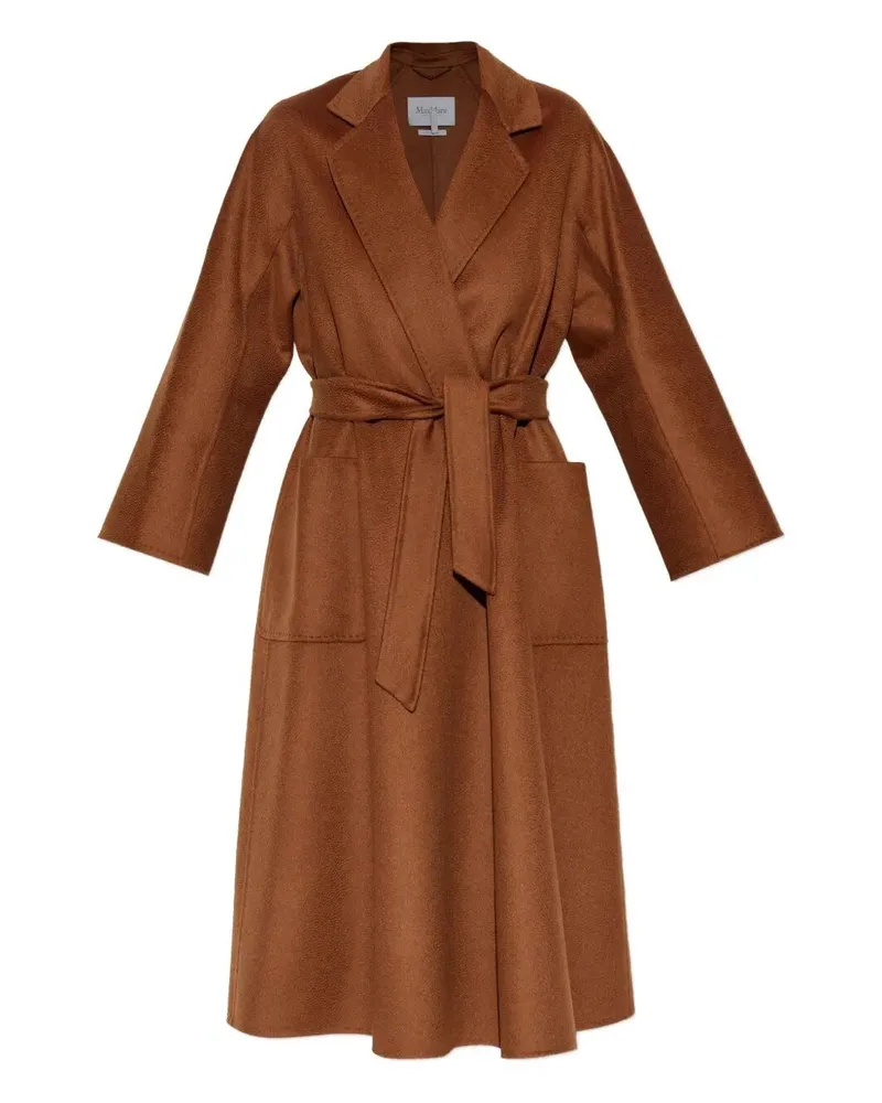 Max Mara Short 'Ludmilla' Coat Brown