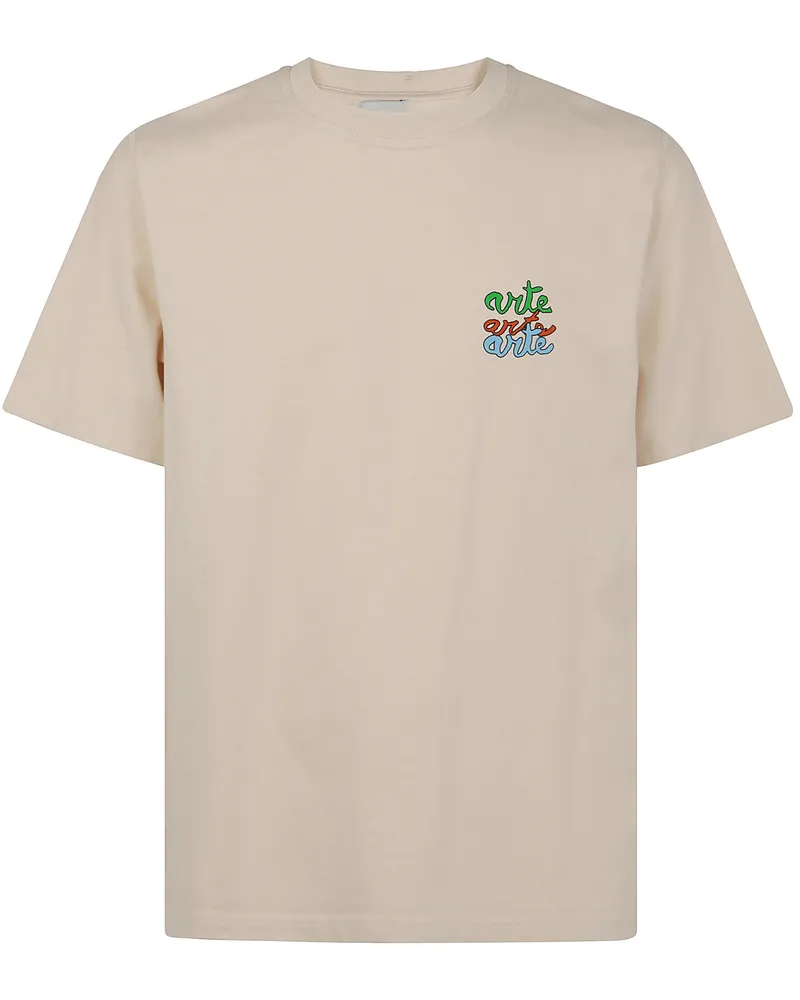 Arte Antwerp 3X Arte Logo T-Shirt Beige
