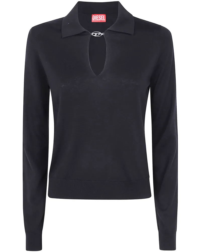 Diesel Top In Seta E Cotone "M Lilli Black