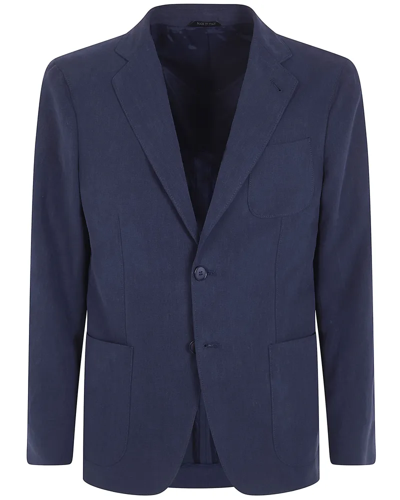 Giorgio Armani Pockets Fit Jacket Blue