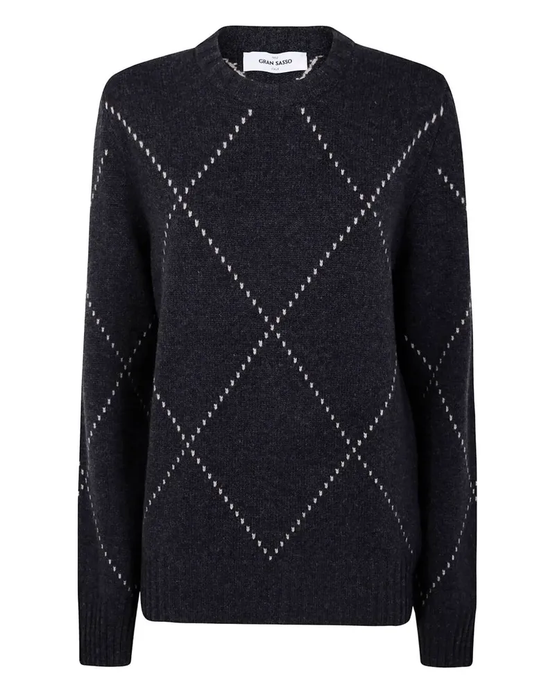 Gran Sasso Round Neck "Gransasso Paricollo" Sweater Gray