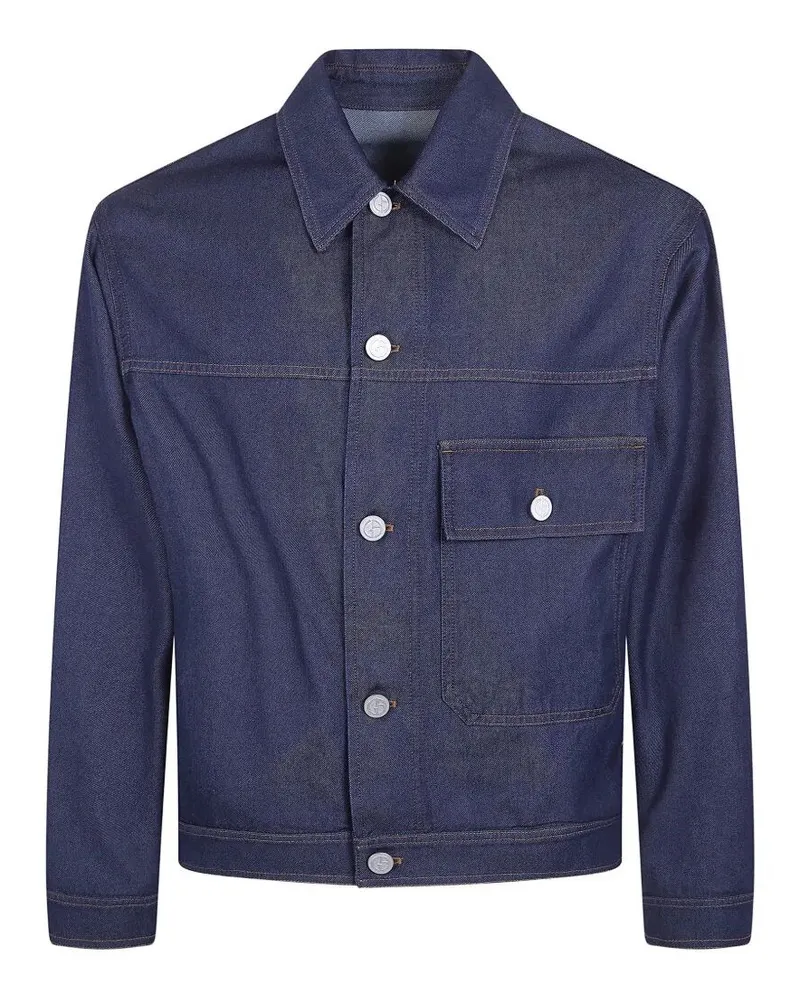Giorgio Armani Classic Denim Jacket Blue