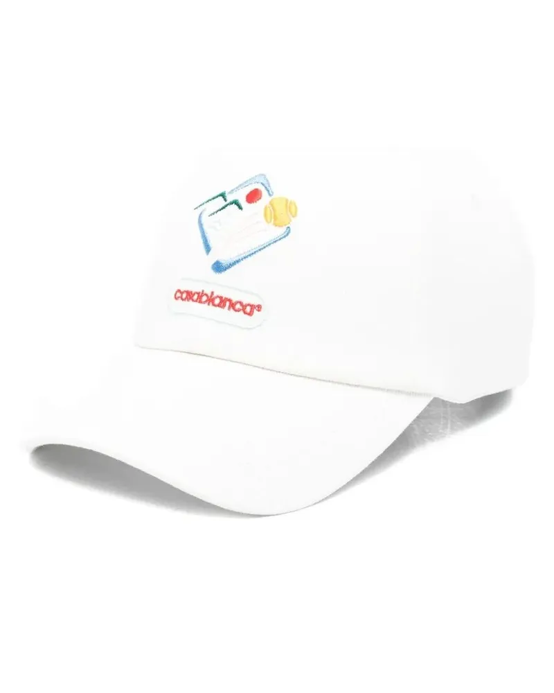 Casablanca Paris Casablanca Montagne Sportif Embroidered Cap White