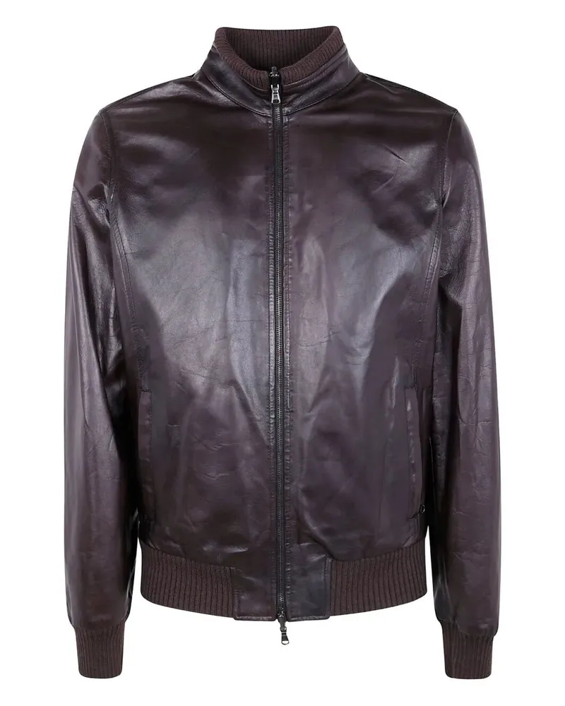 BARBA Fox Reversible" Jacket Brown