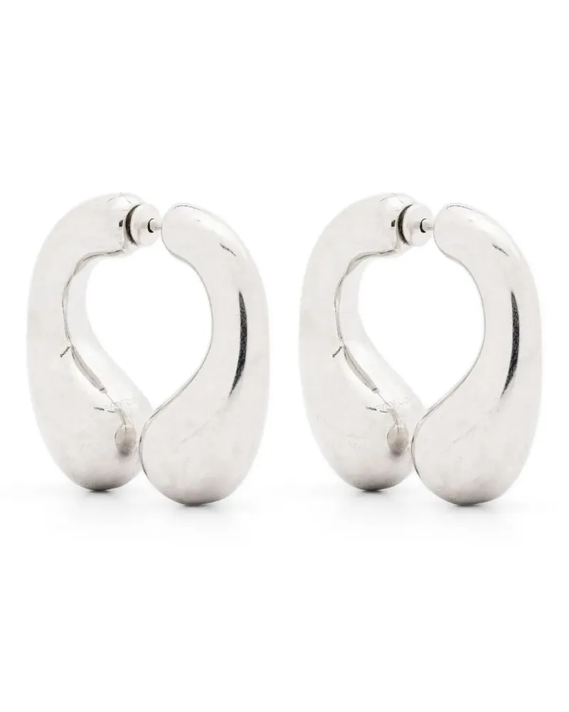 PANCONESI Earrings Metallic "P Helix Metallic