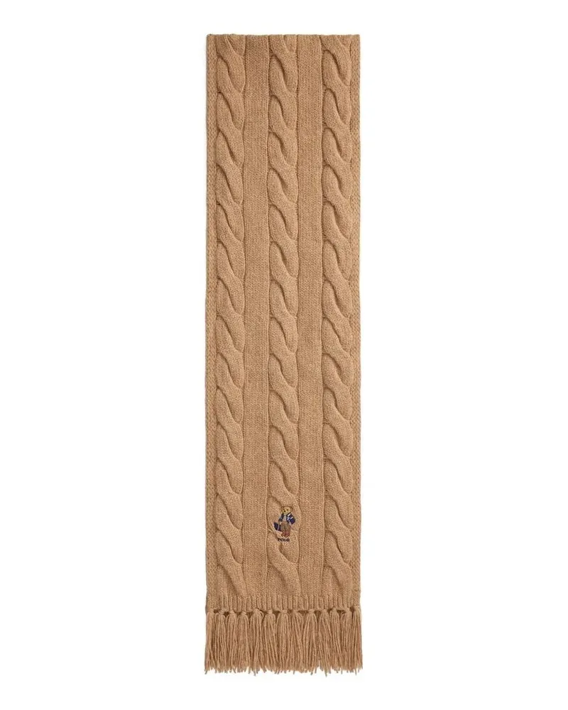 Ralph Lauren Scarf Wool Blend "Polo Ralph Lauren Beige