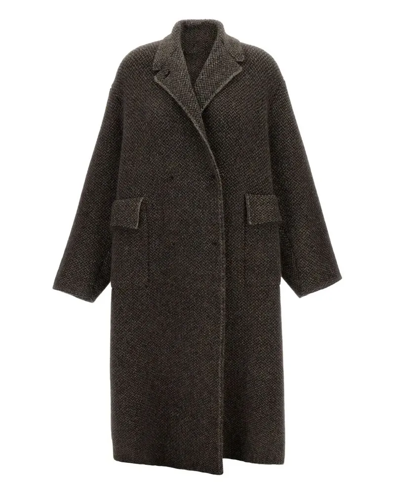 Boboutic Double Breasted Coat Brown