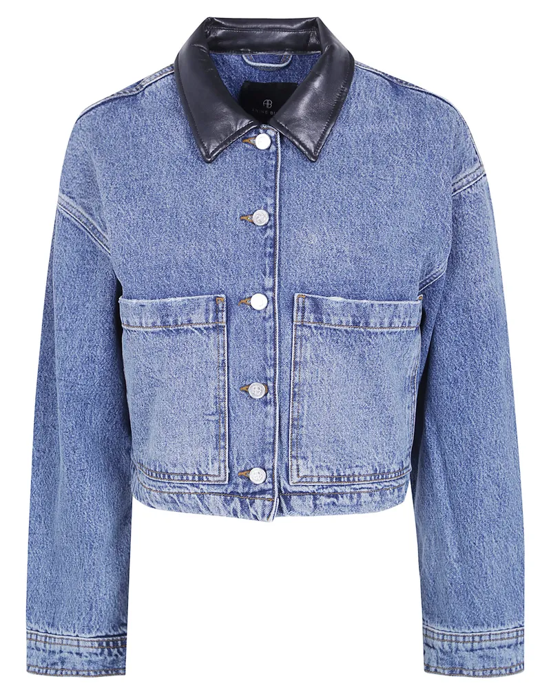 Anine Bing Jacket Washed Blue "Yuma Blue