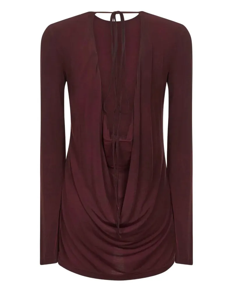 Uma Wang Tea" Jersey Top Red