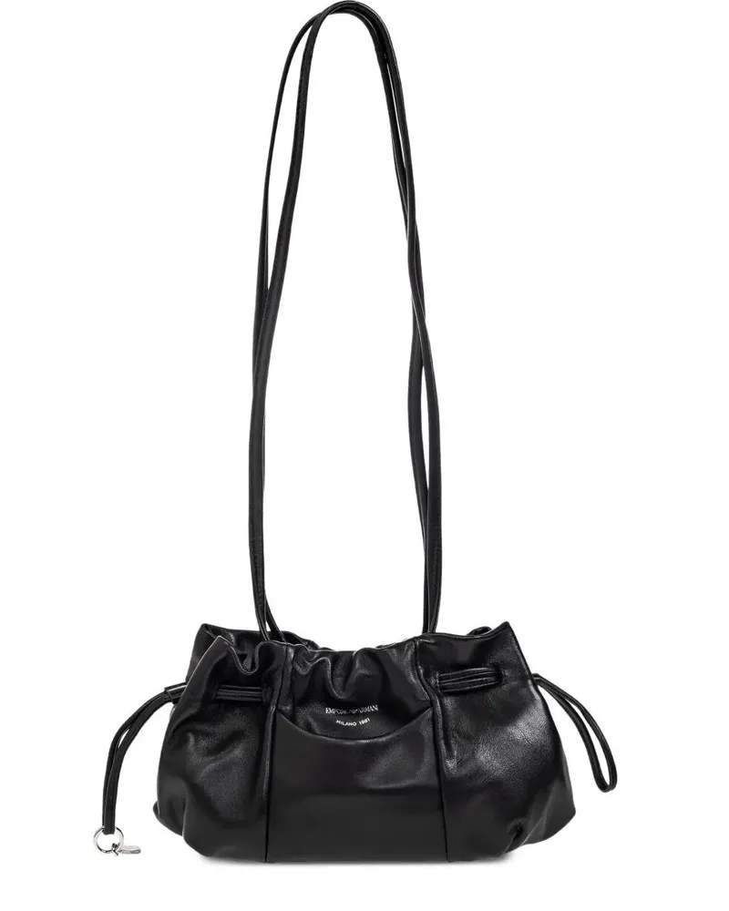 Emporio Armani Shoulder Bag S Suede Black