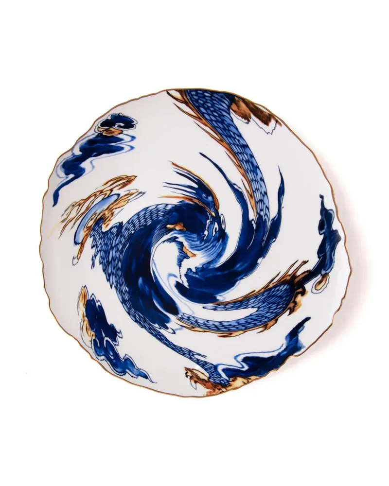 Seletti Classic On Acid" Flat Plate Cm 28 Imari Dragon Multi