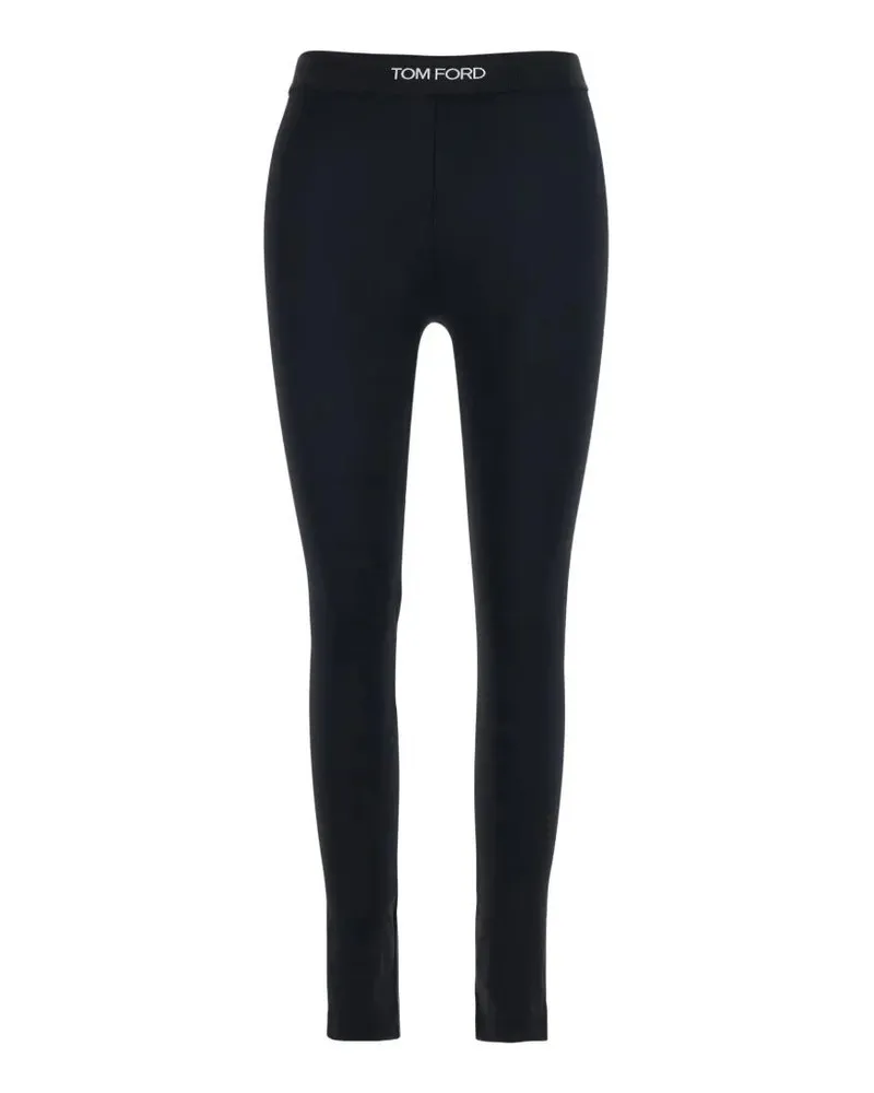 Tom Ford Lustrous Jersey Leggings Black