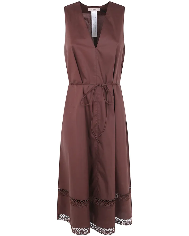 Twin-Set Dress Brown "261Tt2250 Brown