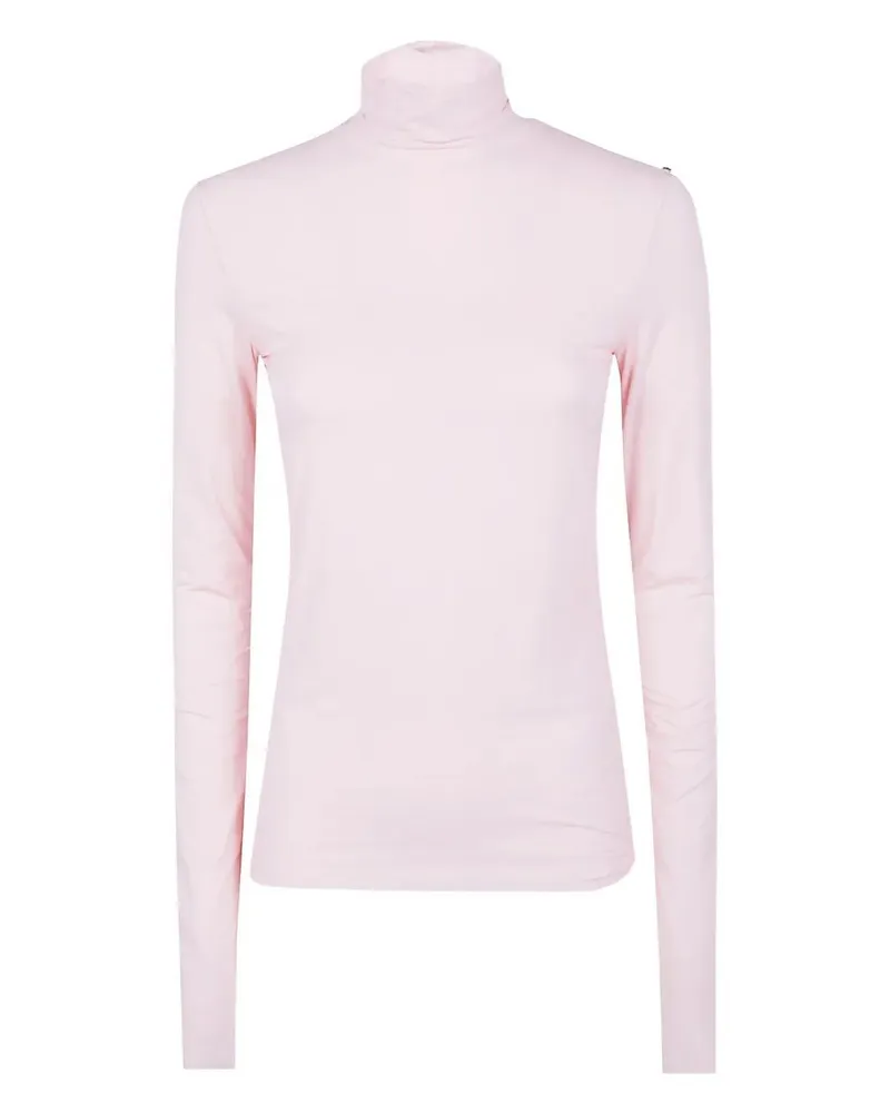 Max Mara Stone" Jersey Turtle Neck Sweater Pink