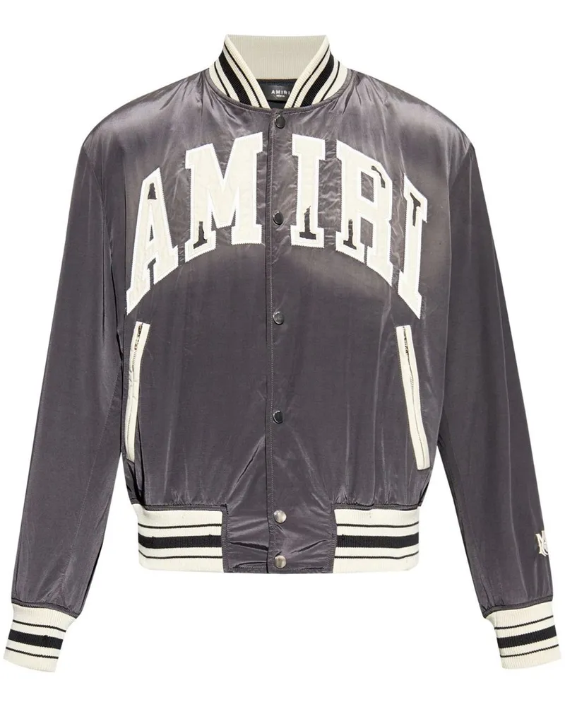 Amiri SUN FADED BOMBER Black