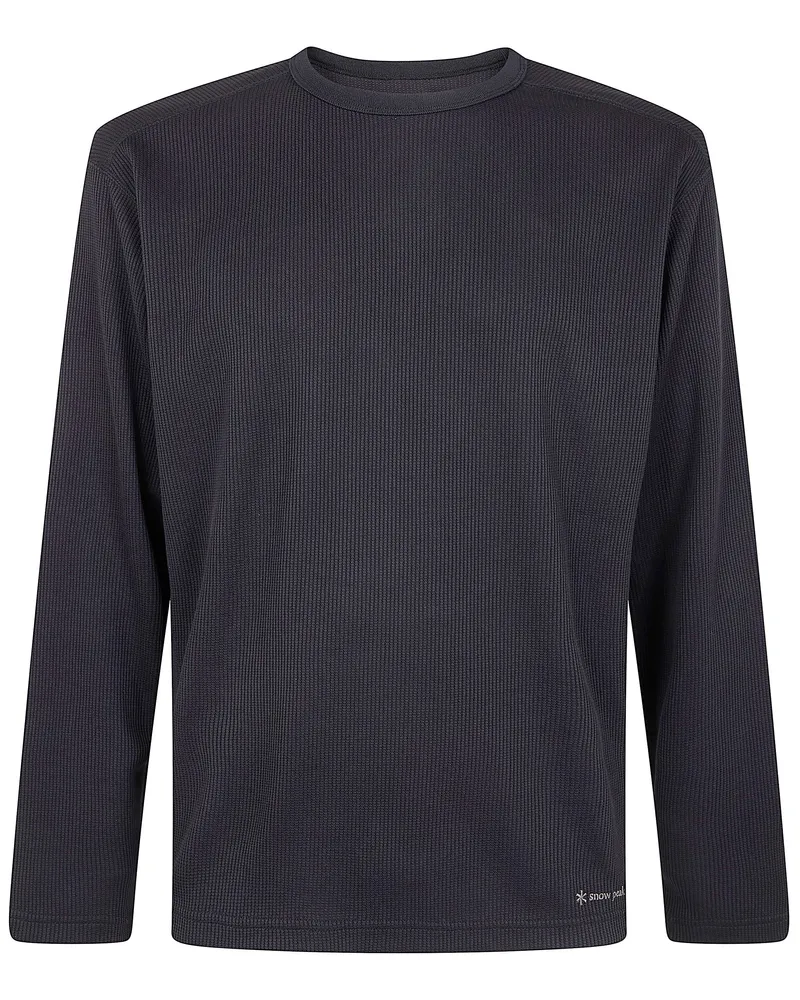 Snow Peak Dry Thermal" Long Sleeves T-Shirt Black