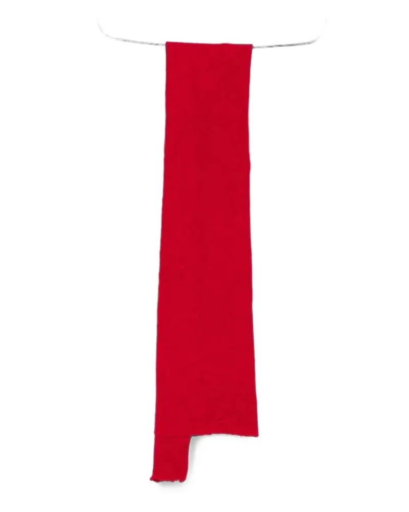 Maria Calderara Scarf Crinkled Felt "Ruby Red Red