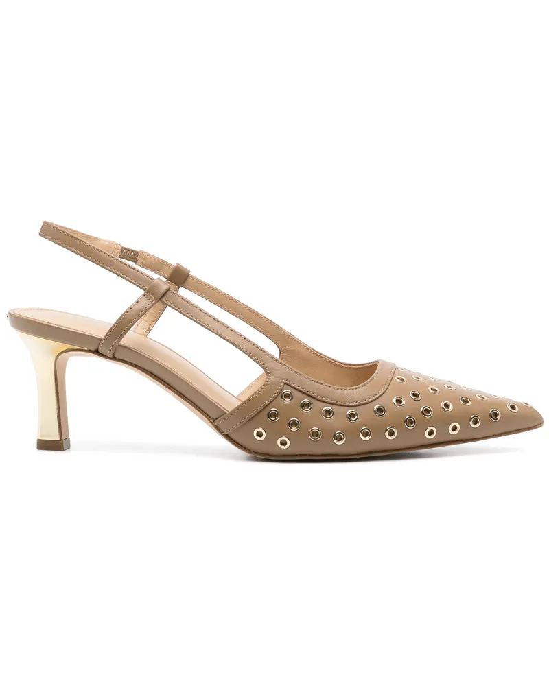 Michael Kors Alora Mid Sling By Michael Michael Kors Gray