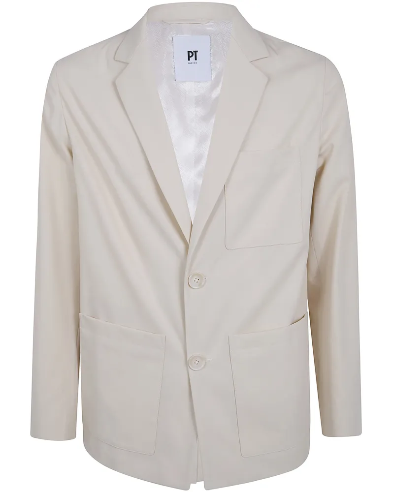 Pantaloni Torino Single Breasted Jacket Gray