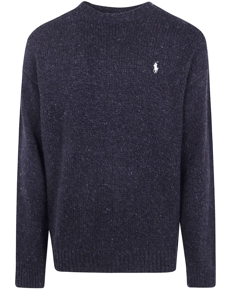 Ralph Lauren Sweater Horse Pullover Black