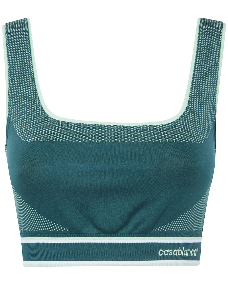 Casablanca Paris Top Seamless Bralette Green