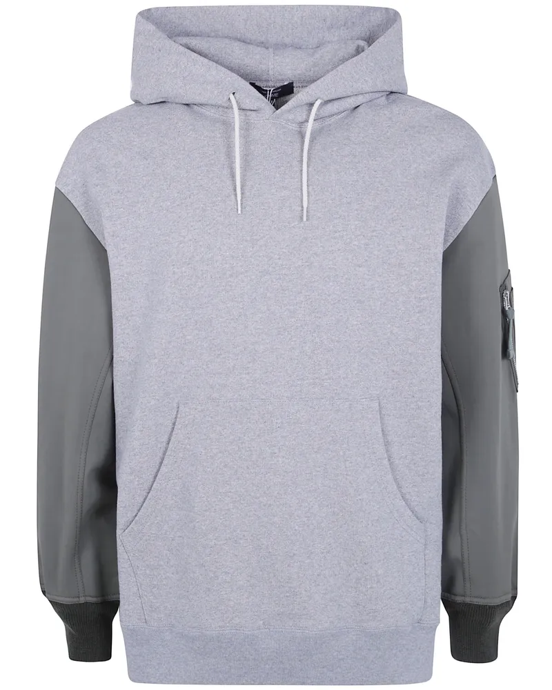 Comme des Garçons Sweatshirt Double Fabric Sleeves Gray