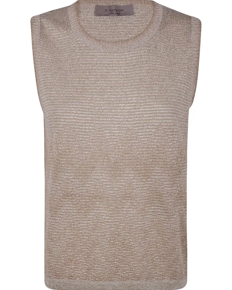 D.EXTERIOR D. EXTERIOR Degrade Lux Cropped Top White