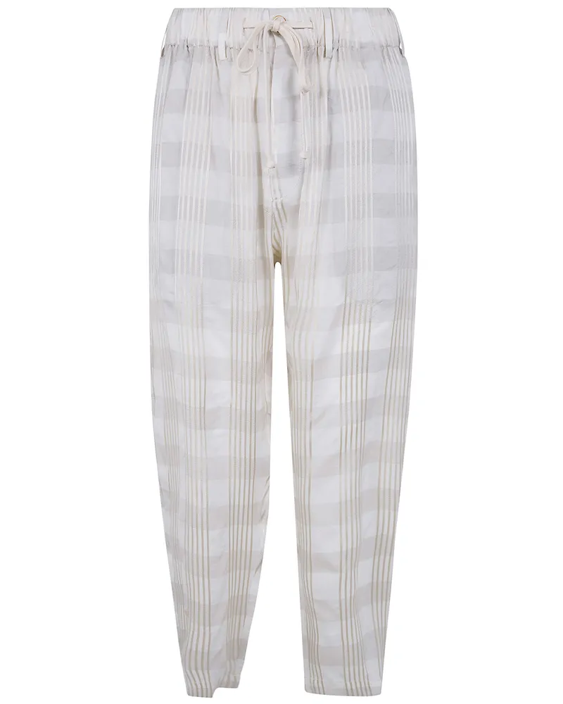 Uma Wang Gorlitz Pigiama Pants White
