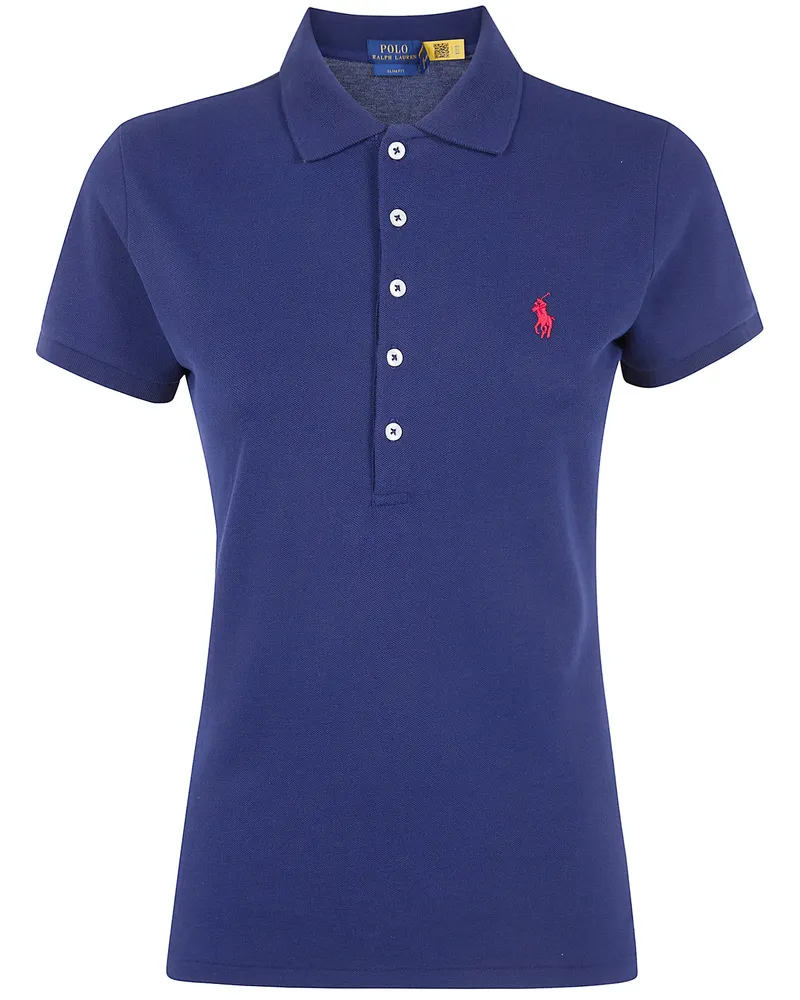 Ralph Lauren Julie" Short Sleeves Polo Shirt Blue